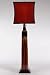 Tall Slender Pottery Buffet Console Table Lamp