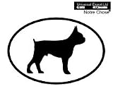 BOSTON TERRIER Oval Bumper Sticker