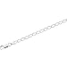 Sterling Silver Curb Anklet - 9.5 inches
