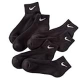 Nike Boy’s Performance Quarter Crew Socks 3 Pair 5Y-7Y – Black