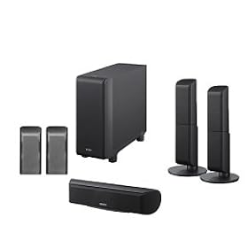 Sony SA-VS150H 5.1 7.1-Channel Speaker Package (Black) by Sony