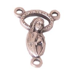 Sacred Heart / Mary medal - center piece (0.8" long)