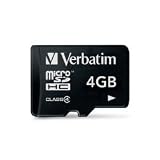 Verbatim Micro Secure Digital High Capacity (SDHC) 4GB Speicherkarte (Class 4 T-Blister)