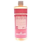 DR. BRONNER'S MAGIC SOAPS Organic Castile Liquid Soap Rose 32 OZ