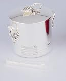 GRAPE ICE BUCKET - SILVER GRAPE ICE BUCKET WITH TONGS