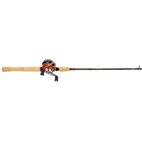Quantum Burst Baitcast Combo Burst Reel with 6'6-Inch Medium Heavy 1 Piece Rod