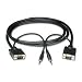 25FT HD15+3.5MM Monitor Cable