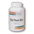 Red Yeast Rice 120 Caps 600 mg Solaray ( 2 Bottles )