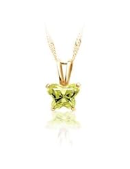 Butterfly CZ Birthstone Pendant or Necklace Pendant with Box R41684 AUGUST