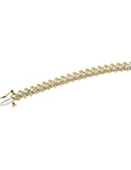 CleverEves 14K Yellow Gold 3 1 3 Ct Tw Diamond Bracelet