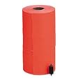 Motex MX2200 florescent red Labels 16 rolls with ink roller