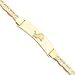 14K Detriot Lions Med Id Bracelet Pol W/Lion W/Anchor - NF705-8