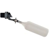 Kerick Valve MA052 PVC Mini Float Valve, Tank Mount, Adjustable Arm, 1.5 gpm at 60 psi, 1/2" NPT Male