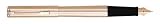 Sheaffer Agio Angle Brushed Gold Fine Point Fountain Pen - SH-459-0F