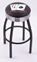 4 Aces (L8B3C) 30" Tall Logo Bar Stool by Holland Bar Stool Company (with Single Ring Swivel Black Solid Welded Base)