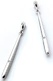 Post Swivel Drop Earrings with 4 Diamonds by Hot Diamonds Sterling Silver