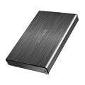 ICY BOX IB-231StU-G HDD Gehaeuse USB2.0 fuer 6,3cm 2.5Zoll SATA HDDs 9,5mm USB2.0 Kabel Tasche Aluminium Industrie Design grau