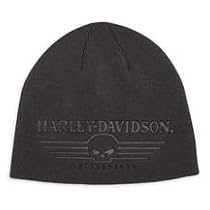Harley Davidson Men's Skull Knit Cap / Hat. Skull graphic on front. 99583-08VM