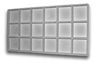Flocked Insert (3x6) Grey Tray Inserts Jewelry Display