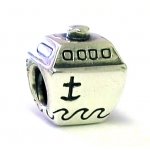 Authentic Biagi Cruise Ship with Anchor Bead - Fully Compatible with Pandora, Chamilia, Troll