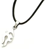Necklace and Pendant SetqgQH825-16 - Sterling Silver Fancy Pendant with 16 Leather Cord Necklace