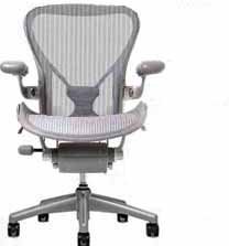 Aeron Chair by Herman Miller - Home Office Desk Task Chair Fully Loaded Highly Adjustable Large Size - PostureFit Lumbar Back Support Cushion Titanium Smoke Frame Classic Zinc Pellicle