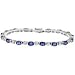 14k White Gold Tanzanite and Diamond Bracelet 8.60 TCW