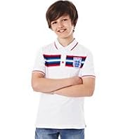 Pure Cotton Official FA England Polo Shirt