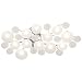 Possini Euro Lilypad Etched 30 Wide Ceiling Light Fixture