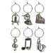 Musical My Glass Wine Charms - Set of 6 Image