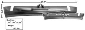 70 71 72 73 74 Challenger Rear Valance, Standard