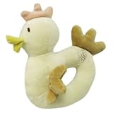Organic Cotton Chicken Rattle - Beige