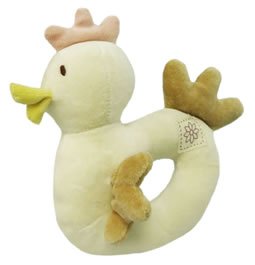 Chicken Rattle (Organic Cotton) - Beige