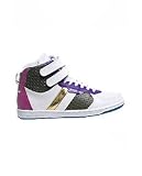 Creative Recreation The Dicoco Hi in White, Purple & Military,Sneakers for Women