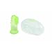 Dr. Mom Finger Tooth Brush with Case, Green/White