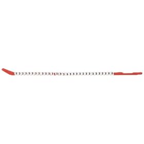 Brady SCN10-3 0.110" - 0.134" Wire Diameter, Nylon, Black on White Clip Sleeve Wire Marker, Legend "3"