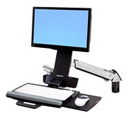 Ergotron StyleView Sit-Stand Combo Arm bis 61 cm aluminium Preisvergleich