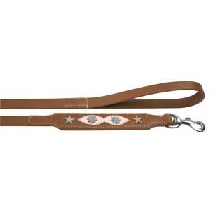 Lederleine EDELWEISS - Braun 1m/18mm
