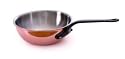Mauviel Mheritage Collection Curved Splayed Saut&eacute; Pan, 9.5 Inch Diameter, Cast Iron Handle