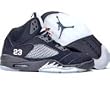 Nike Air Jordan 5 V Retro (black / metallic silver / red)