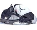 Nike Air Jordan 5 V Retro (black / metallic silver / red)