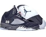 Nike Air Jordan 5 V Retro (black / metallic silver / red)