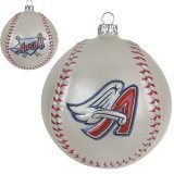 Los Angeles Angels Glass Baseball Ornament