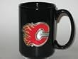 CALGARY FLAMES 15 oz. Ceramic COFFEE MUG with Pewter Team Logo
