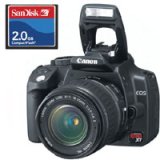 Canon Digital Rebel XT SLR Camera Body Kit, Black Finish with EFS 18-55mm 