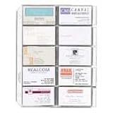 Sparco Tabbed Business Card Sleeves