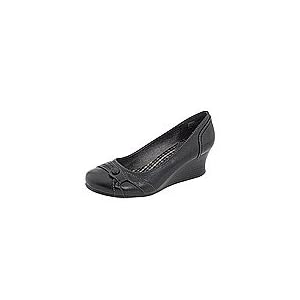 Mudd Vania | Women's Wedge Shoes Black Smooth