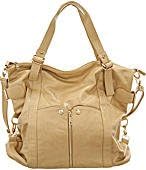 Beige Large ''Waverly'' Cross-body Convertible Tote