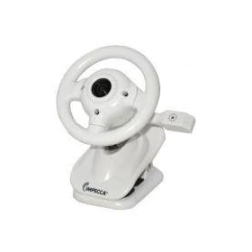 New-WC100 Steering Wheel Webcam with Built-in Mic White - IMPWC100W