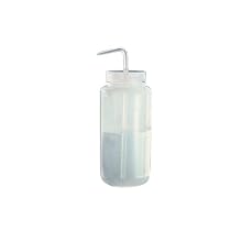 Nalgene Low-Density Polyethylene Wide-Mouth Wash Bottles with Polypropylene Screw Closure/Stem and Draw Tube
